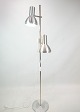 Standerlampe designet af Fog og Mørup i Aluminium fra 1970'erne. H:140  Dia:25