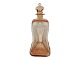 Holmegaard Viol, klukflaske i ravfarvet glas.Designet af Jacob Bang i 1936.Højde 25,5 ...