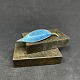 Brooch with blue enamel from Meka