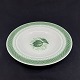 Green Tranquebar deep plate, 23 cm.