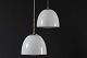 Danske butikspendler2 pendler fremstillet af hvidt opalglas m/forkromet top og ...