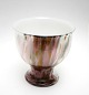 Holmegaard, Najade, skål på fod, opal hvid med farvede glasstykker. Designet af Per Lütken, ...