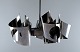 Max Sauze (f.1933), fransk designer. Stor loftspendel med fem arme, i aluminium. ...