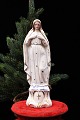 Dekorativ , gammel Madonna figur i porcelæn af Jomfru Maria. Højde: 21,5cm.