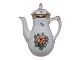 Bing & Grøndahl Saksisk Blomst på hvidt porcelæn, miniature kaffekande til 1 person.Af ...