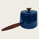 Copco, Blå kasserolle med teak håndtag, 33cm lang, 15cm høj, Design Michael Lax, Holland *Pæn ...