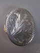 Oval Pilleæske i sølv  H: 1,5 cm.  L: 4,5 cm.  B: 3,5 cm.