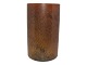 Hjorth keramik fra Bornholm vase med brun harepelsglasur.Højde 16,0 cm., diameter 9,4 ...