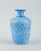 Gunnar Nylund for Rörstrand. Granola vase i glaseret keramik. Smuk glasur i blå ...