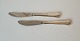 Cohr Dobbelt riflet middagskniv i sølv og stål Stemplet: Cohr - 830Længde 20,5 cm.Lager: 4