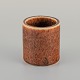 SAXBO, Glazed ceramic vase with brown glaze.