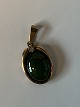 Pendants/Charms 
in 14 carat 
gold with 
brilliant and 
jade
Stamped 585
Height 27.31 
mm ...