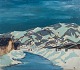 Ubekendt kunstner.Landsskabsparti fra Narsarssuak i Grønland.Olie på plade.Signeret i ...