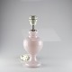 Holmegaard Bordlampe Florence i lyserød glashøjde: 31 cmdiameter: 12 cm HG