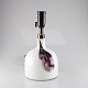 Glas bordlampe 
i hvid med 
lilla eller 
rosa farver
Model Lamp Art 
Symmetrisk
Producent ...