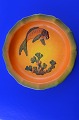 Keramik fra 
Ipsens Enke, 
Danmark. 
Frugtskål flot 
dekoreret med 
fisk og tang, 
skål nr. 139. 
Højde ...