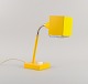 Hans-Agne 
Jakobsson 
"Terning" for 
Elidus, gul 
retro 
skrivebordslampe.

1970'erne.
Stemplet: ...