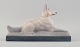 Francois 
Levallois 
(1882-1965).
Liggende hund 
i keramik, art 
deco.
1940’erne.
Stemplet.
I ...