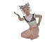 Dahl Jensen 
Oriental 
Figurine, 
Monuia.
Decoration 
number 1323.
The factory 
mark tells, ...