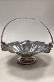 European Silver Plate Basket with handle Flower motifMeasures 29cm x 22,5cm ( 11.42 inch  x ...