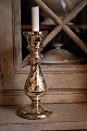 Stor antik 1800 tals mundblæst lysestage i fattigmandssølv ( Mercury Glass ) med en fin patina. ...
