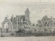 Frederik Emanuel Bording (1817-84):Skelby Kirke ca. 1865.Radering på papir.Efter tegning ...