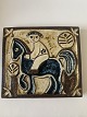 Søholm ReliefMotiv. Dreng til HestNr. 4018  Højde 19,2 cmBredde 21,7 cmSOLGT