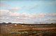 Riis 
Carstensen, 
Andreas (1844 - 
1906) Danmark: 
Landskab med et 
skib på en 
fjord - en 
sommerdag. ...