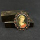 Miniature painting of the Virgin Mary in a brooch