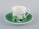 Stig Lindberg for Gustavsberg, Sweden. Rare "Tahiti" coffee cup with  saucer. 
Hand-painted with floral motifs. Retro style.