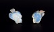 Sabino, 
Frankrig. To 
fugleunger i 
kunstglas, Art 
Deco 
opaline-glas 
med blåligt 
skær. 
Ca. ...