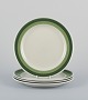 Stig Lindberg for Gustavsberg, four "Bodega" dinner plates in stoneware. Stylish 
Scandinavian design.