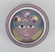 Mari Simmulson for Upsala Ekeby, Sweden. Ceramic bowl in modernist style with a motif of a womans face.