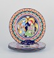 Bjørn Wiinblad for Rosenthal, a set of four hand-painted Christmas plates with 
biblical motifs.