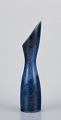 Stig Lindberg for Gustavsberg, Sweden. "Azur" ceramic vase with glaze in azure 
blue shades. Hand-painted.