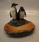 Ipsen 223 XIV  Two penguins on a tray 14 x 15 cm Lauritz Jensen 1927 Ipsen 
Danish Art Pottery