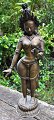 Indisk Gudinde, bronze, 20. årh. Cire perdue. H.: 43,5 cm. 
