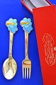 A. Michelsen  Christmas spoon & Christmas fork 1975