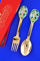 A. Michelsen. Christmas spoon and Christmas fork 1980