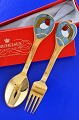 Michelsen Christmas spoon and Christmas fork 1981