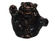 Kongelig Stentøjsfigur, brun bjørneunge.Designet af Jeanne Grut.Dekorationsnummer ...