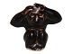 Royal Copenhagen miniature stentøjsfigur af abe.Designet af Knud Kyhn.Dekorationsnummer ...