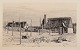 Carl Bloch (1834–1890). Radering af siddende fisker med stråtækte huse i baggrund.Dateret ...