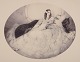 Louis Icart (1888-1950). Håndkoloreret gravering.”Black Fan” / "Eventail ...