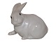 Royal Copenhagen figur, kanin med mat hvid glasur.Dekorationsnummer 1891.3. ...