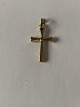 Gold cross in 14 carat gold for necklace, Stamp 585. Nice look.