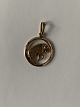 Zodiac sign Aries in 14 carat gold, stamped 585 HS