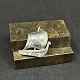 Viking ship brooch in silver