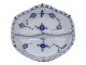Royal Copenhagen Blue Fluted Full Lace, small divided tray.The factory mark shows, that this ...