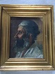 Ubekendt kunstner (19 årh):Portræt af ældre mand 1892.Olie på lærred.Sign.: I 92 (under ...